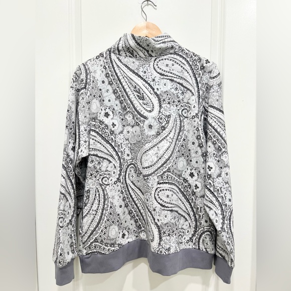 VERA BRADLEY French Terry Quarter-Zip Sweatshirt with Pockets - Picture 7 of 8